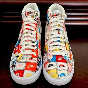 Mens Limited Edition Nike Blazers Patchwork